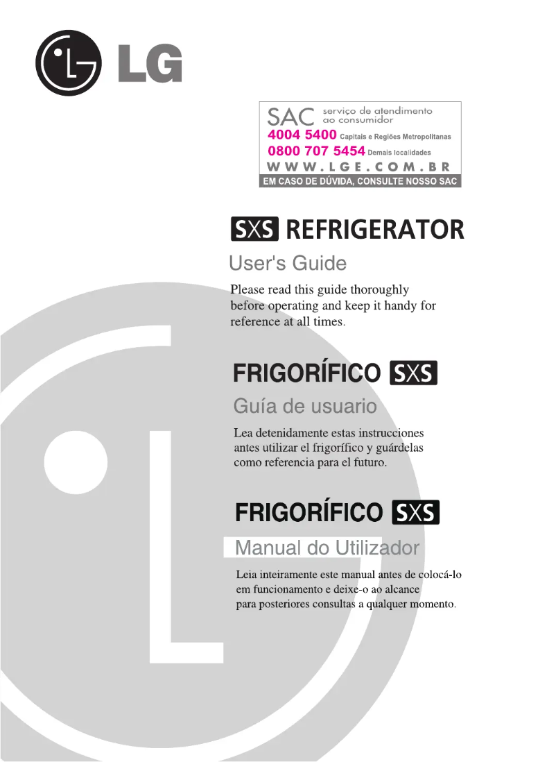 Page 1 de la notice Manuel utilisateur LG LR-21SDT1