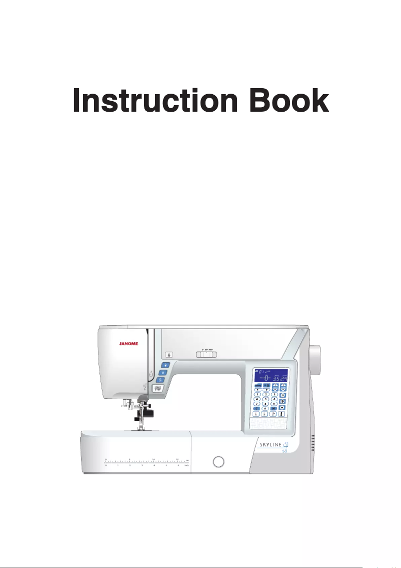 Page 1 de la notice Manuel utilisateur Janome Skyline S3