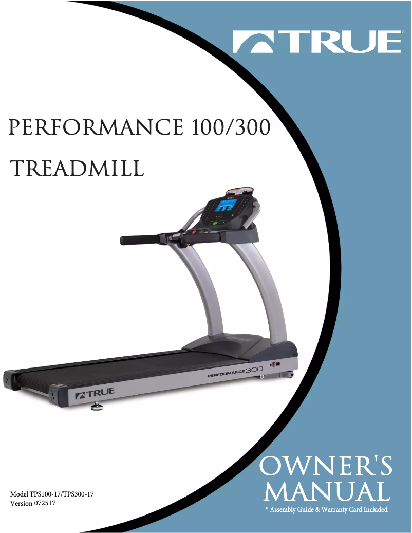 Page n°1 - Manuel utilisateur True Performance 100