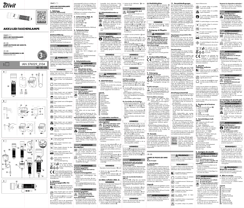 Image de la première page du manuel de l'appareil IAN 376029