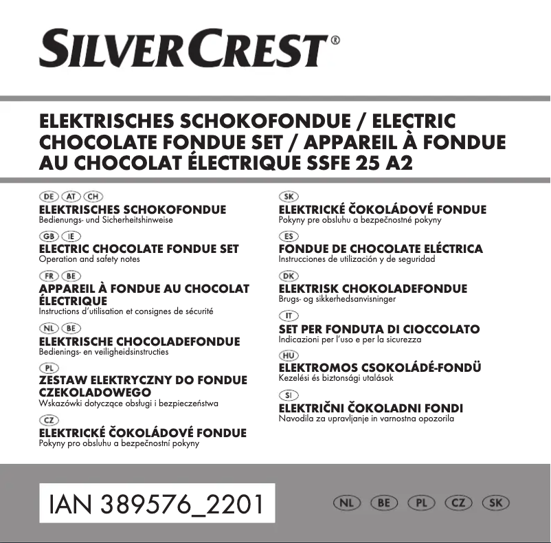 Page 1 de la notice Manuel utilisateur SilverCrest SSFE 25 A1