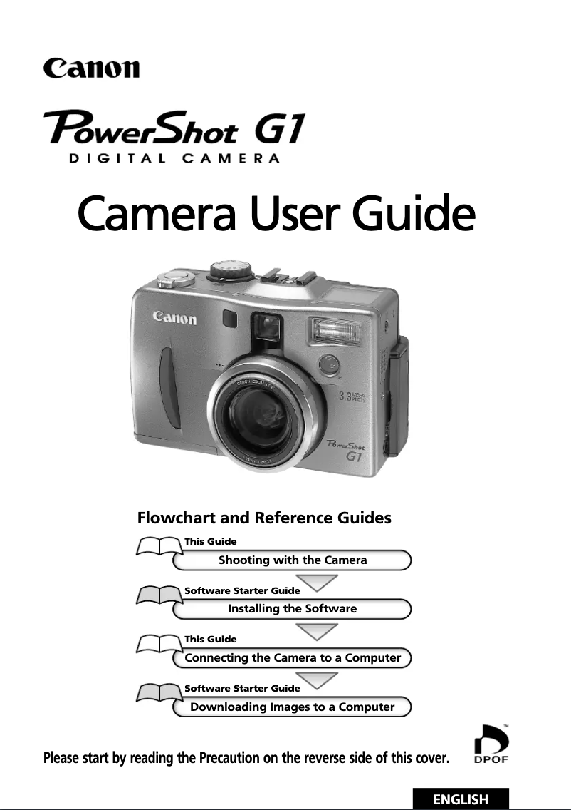 Imagen de la primera página del manual del dispositivo PowerShot G1