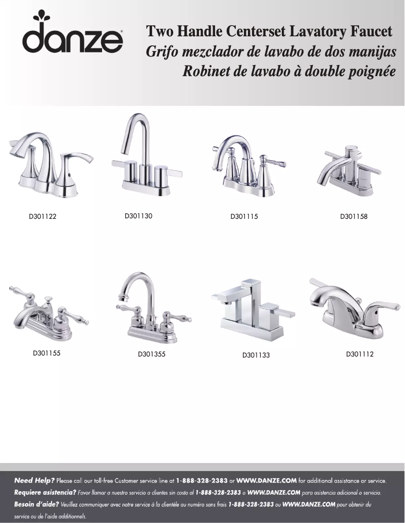 Página 1 del manual Manual de usuario Danze D301130