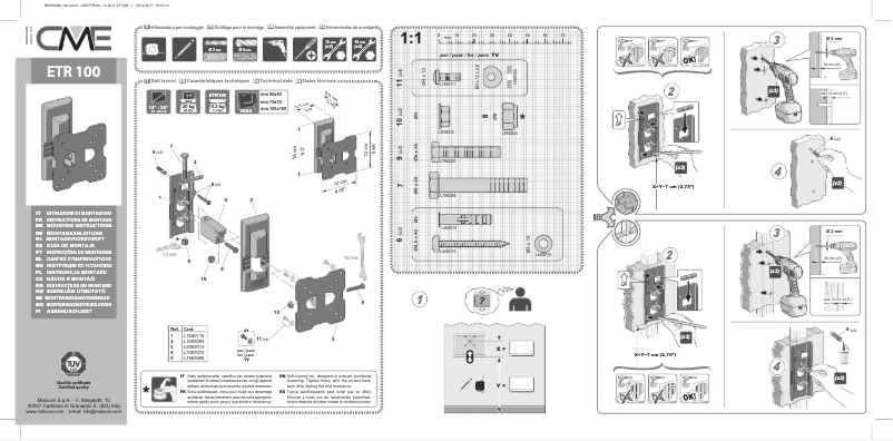 Page 1 of the manual User Manual Meliconi CME ETR100