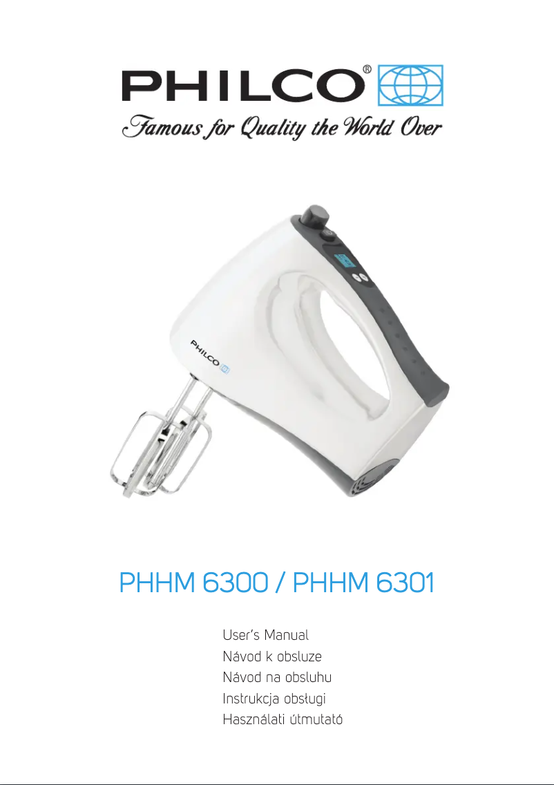 Page n°1 - Manuel utilisateur Philco PHHM 6301