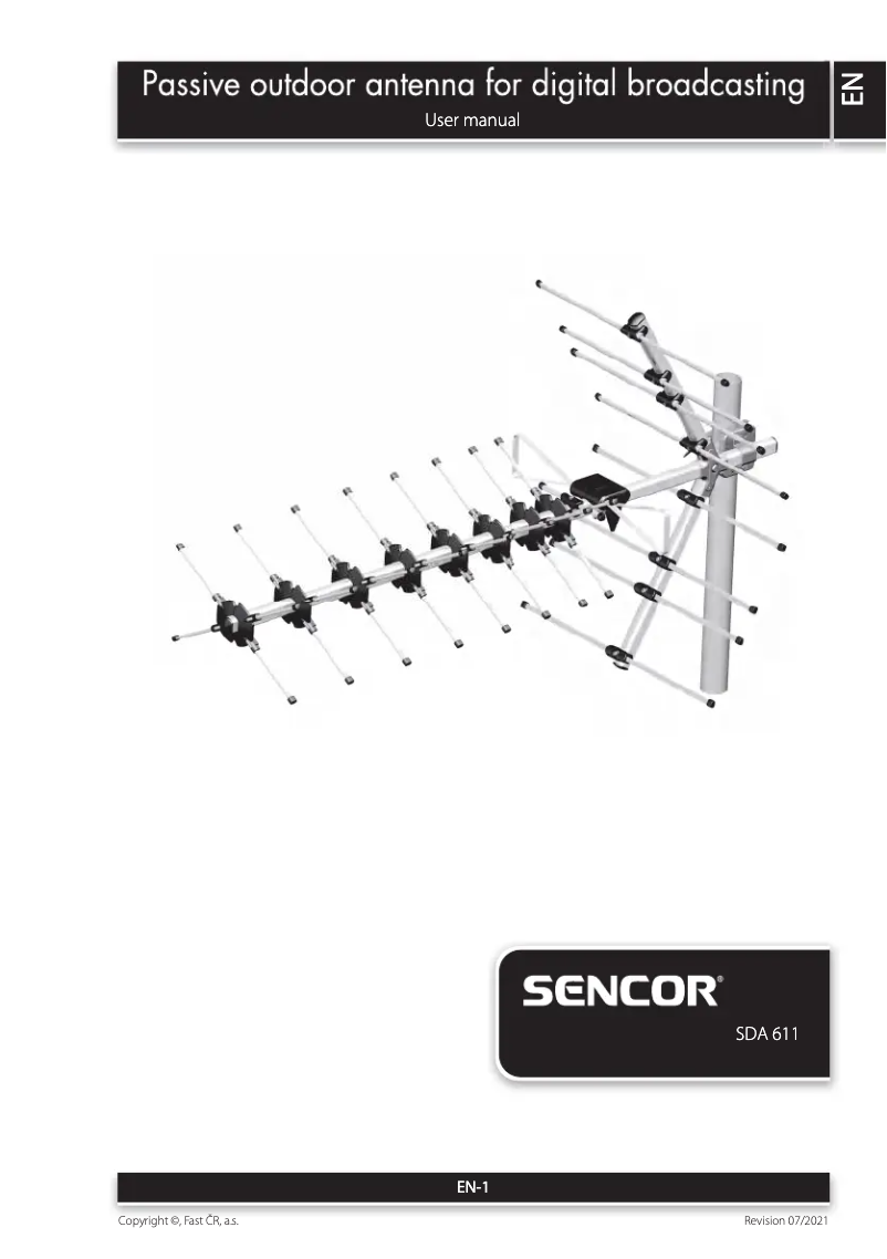 Page n°1 - Manuel utilisateur Sencor SDA 611