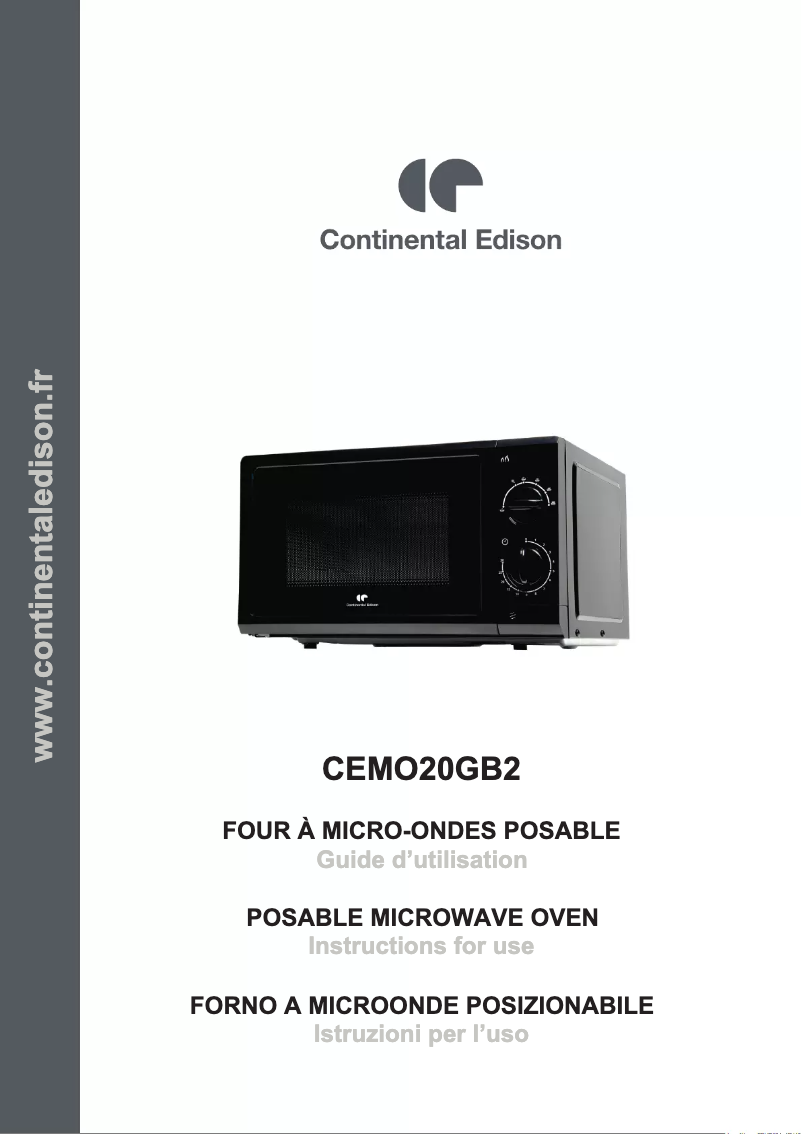 Image de la première page du manuel de l'appareil CEMO20GB2