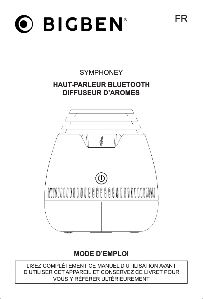 Image de la première page du manuel de l'appareil Symphoney