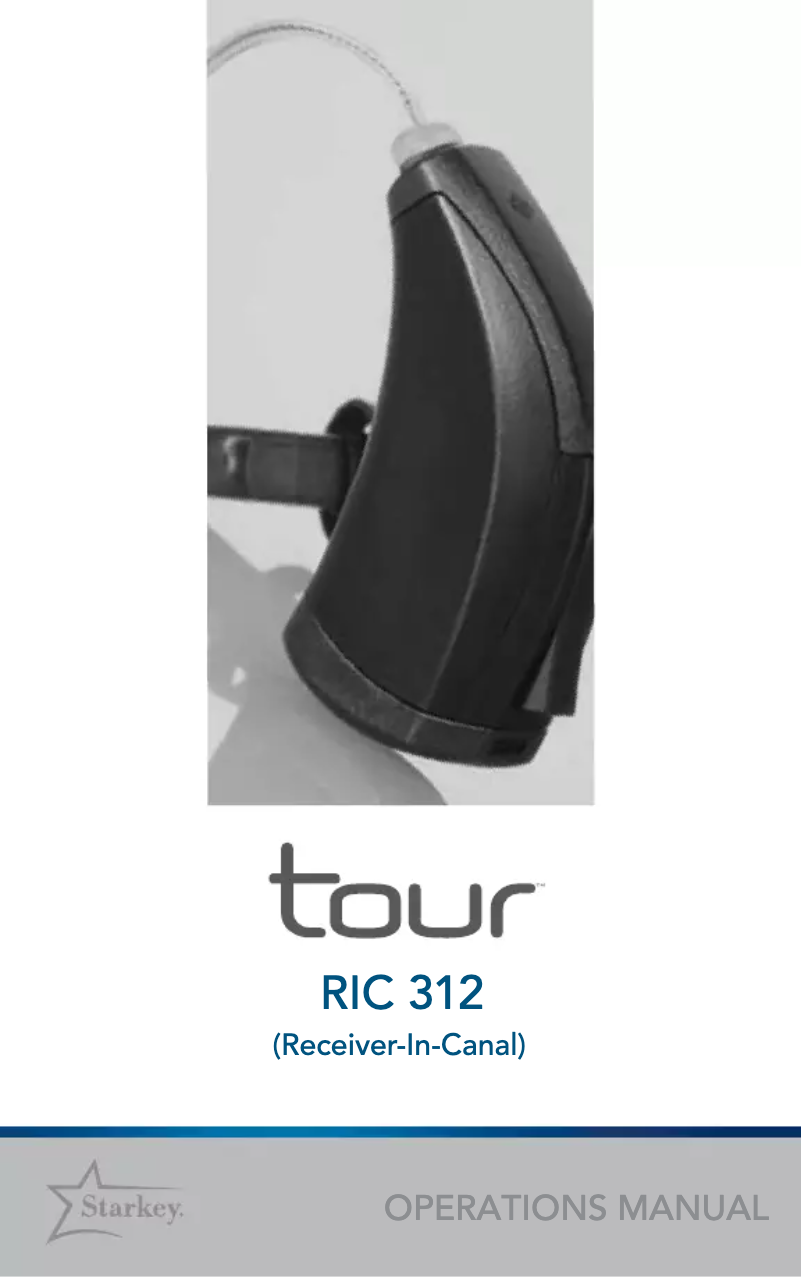 Image de la première page du manuel de l'appareil Tour RIC 312