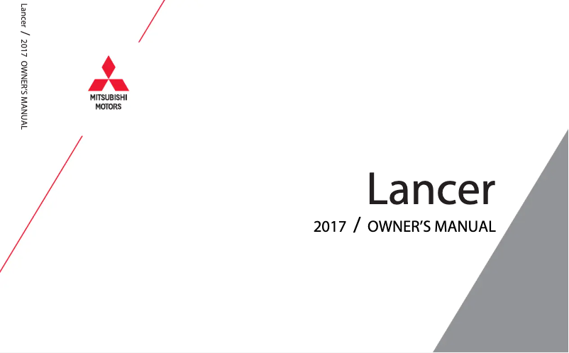 Image de la première page du manuel de l'appareil Lancer (2017)