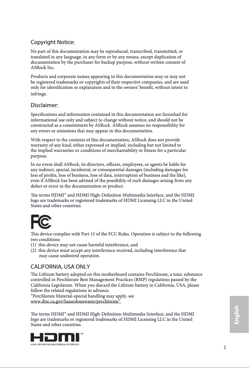 Page 1 de la notice Manuel utilisateur Asrock FM2A78M Pro3+