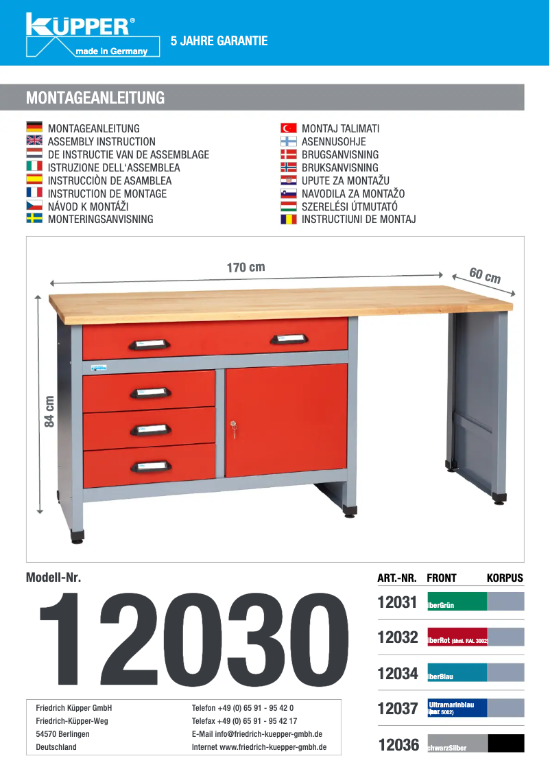 Imagen de la primera página del manual del dispositivo 12032