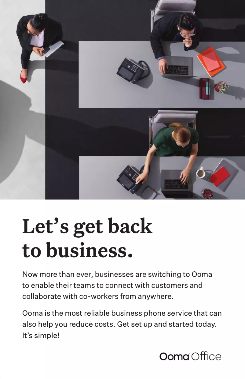 Page 1 de la notice Manuel utilisateur Ooma 2615W