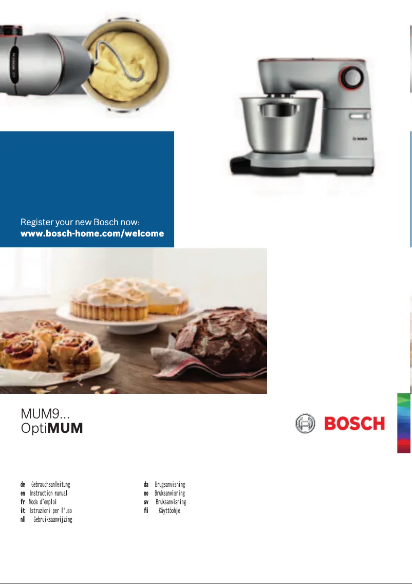 Page 1 de la notice Manuel utilisateur Bosch Optimum MUM9YT5S24