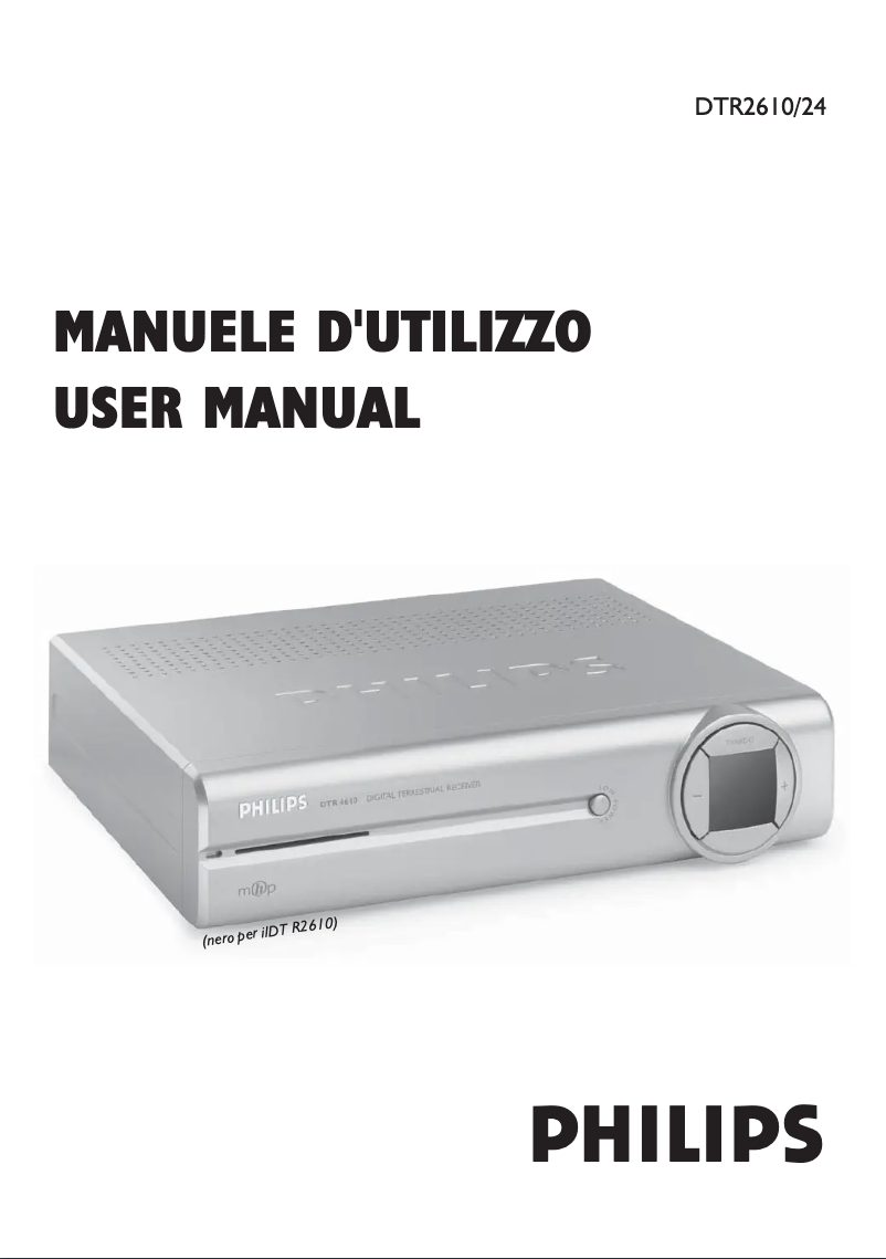 Page n°1 - Manuel utilisateur Philips DTR2610