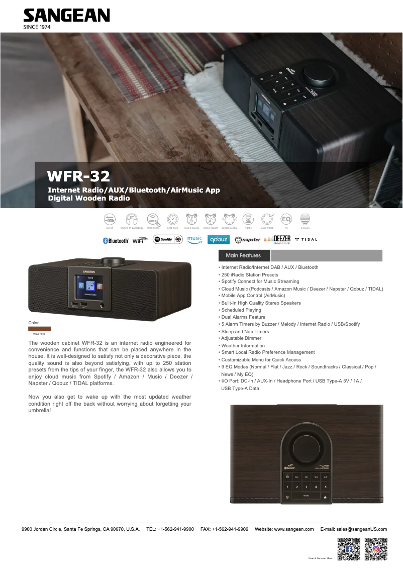 Image de la première page du manuel de l'appareil WFR-32