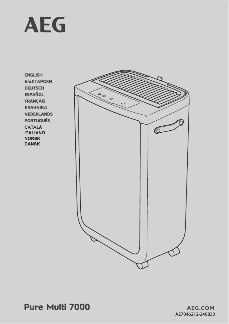 Page n°1 - Manuel utilisateur AEG Pure Multi 7000