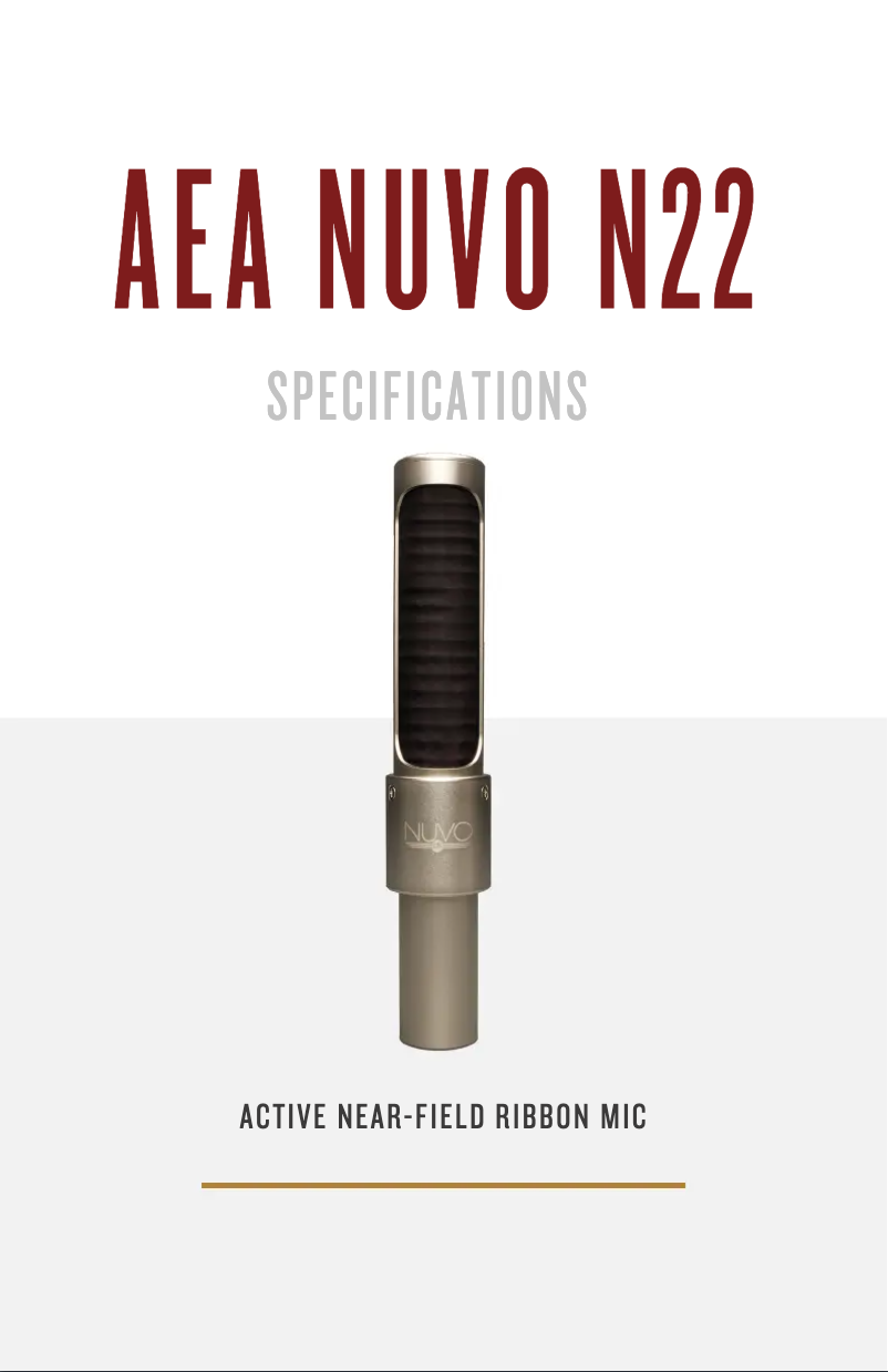 Page 1 de la notice Fiche technique AEA N22