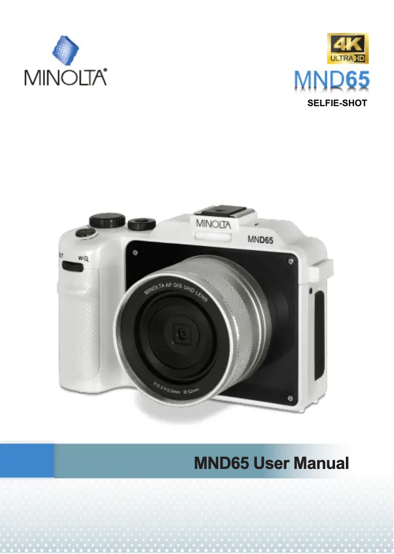 Page n°1 - Manuel utilisateur Minolta MND65