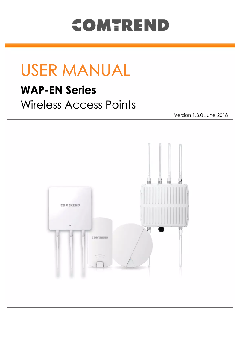 Page n°1 - Manuel utilisateur Comtrend WAP-EN900R