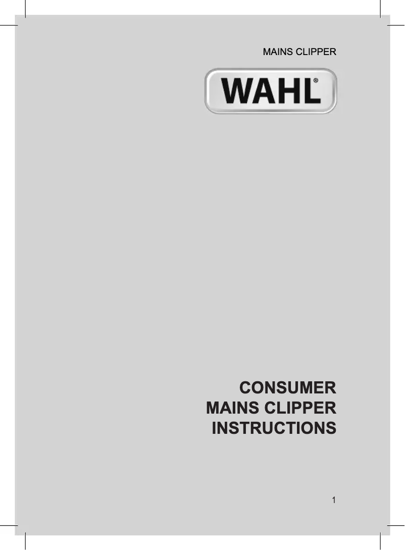 Page n°1 - Manuel utilisateur Wahl Baldfader 79111