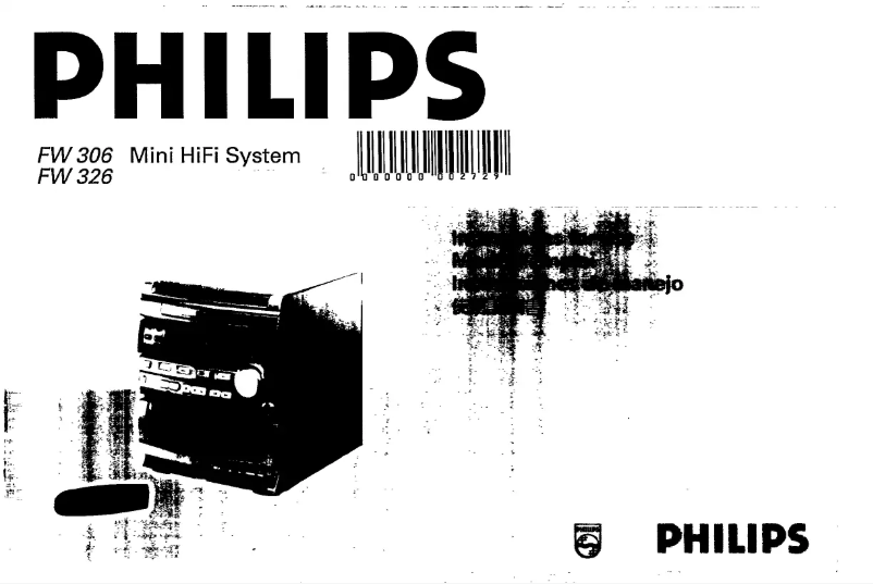 Page 1 of the manual User Manual Philips FW326