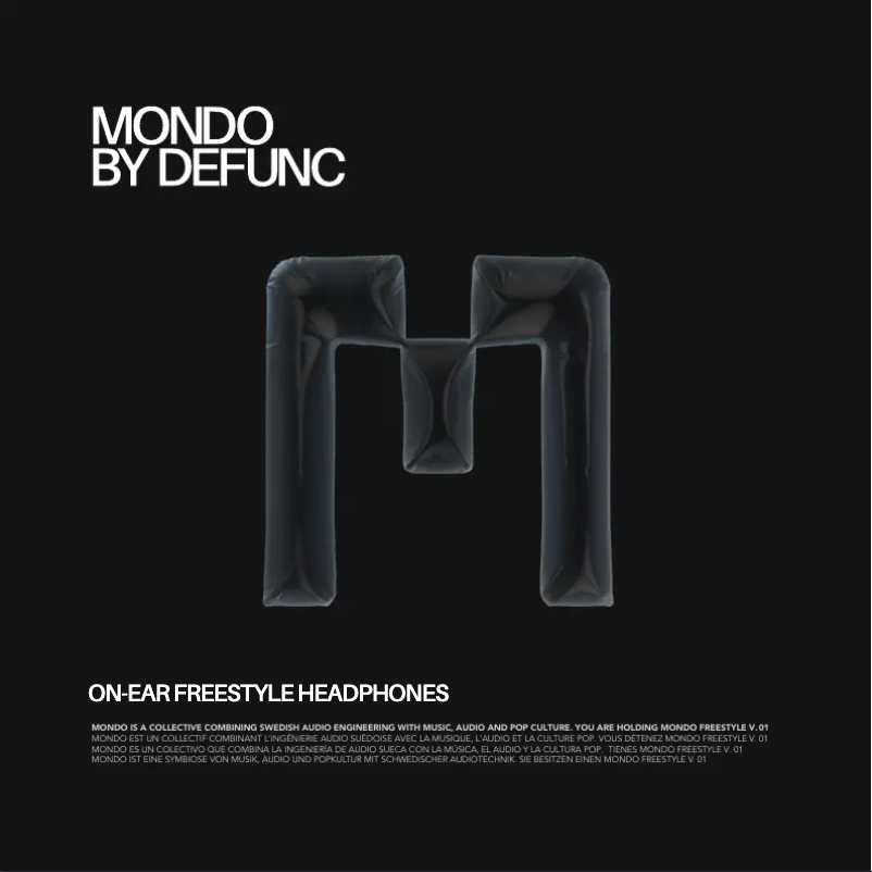 Página 1 del manual Manual de usuario Defunc Mondo Freestyle On-Ear