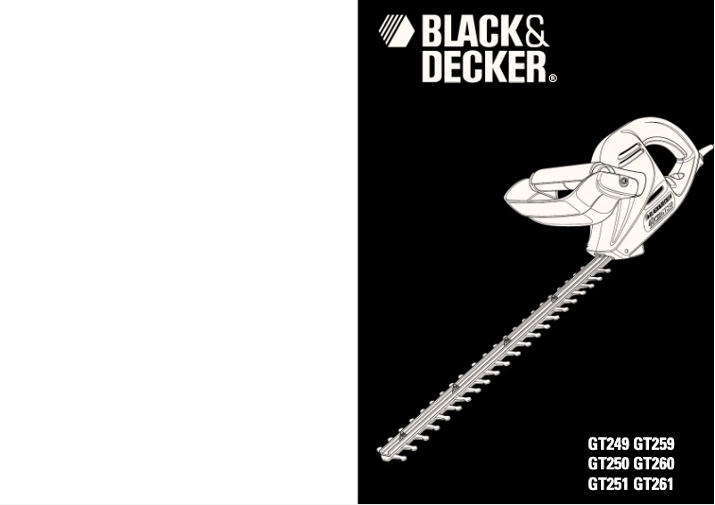 Page n°1 - Manuel utilisateur Black & Decker GT261