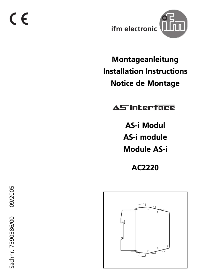 Image de la première page du manuel de l'appareil AC2220