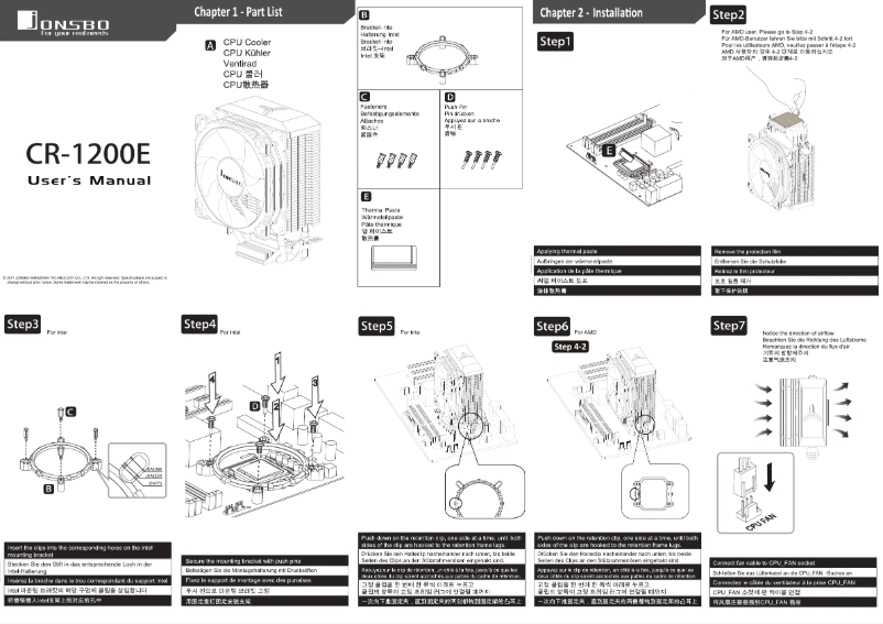 Page n°1 - Manuel utilisateur Jonsbo CR-1200E