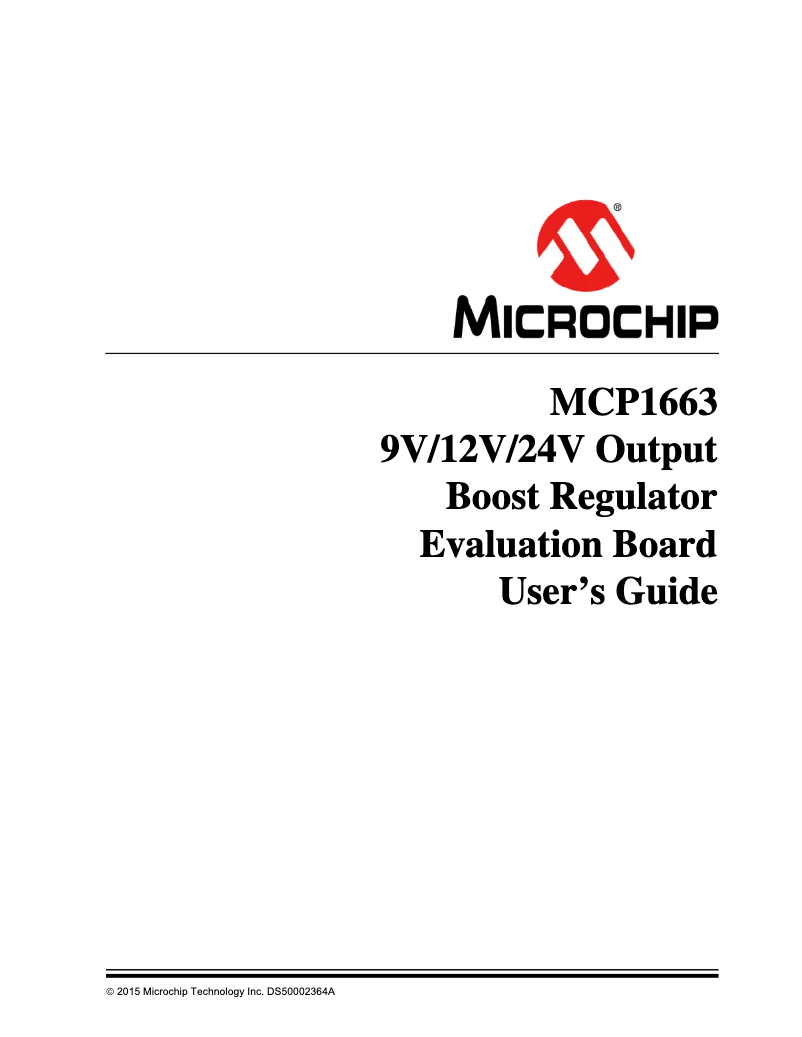 Page 1 de la notice Manuel utilisateur Microchip MCP1663