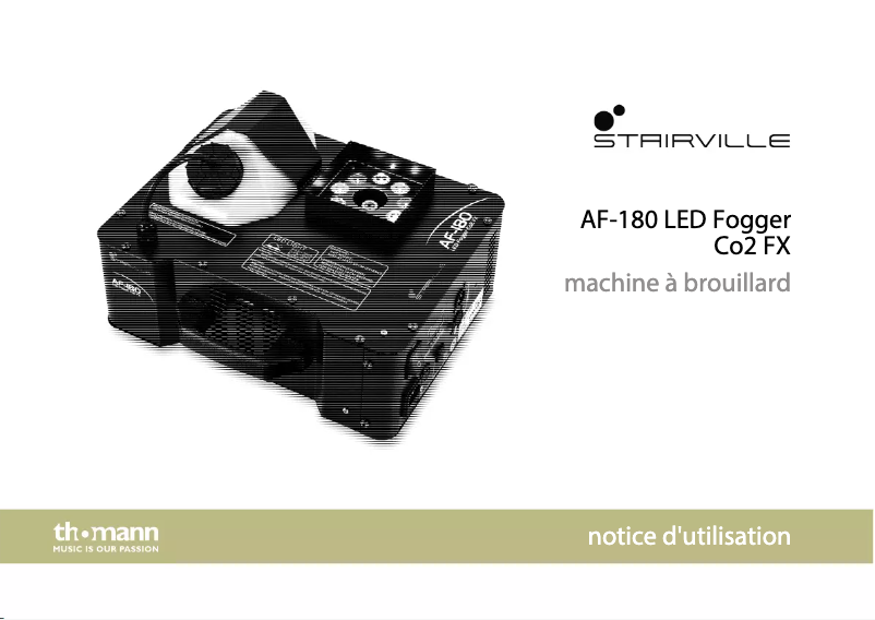 Page 1 de la notice Manuel utilisateur Stairville AF-180