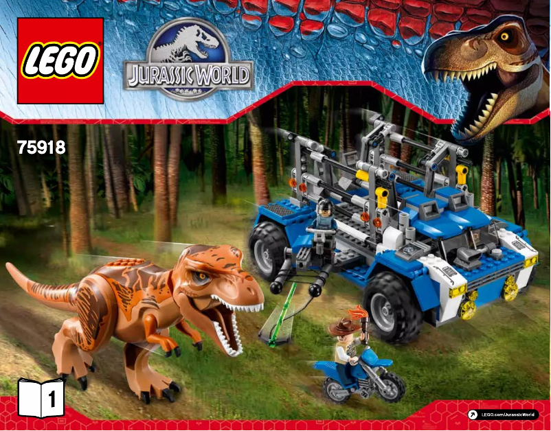 Page 1 de la notice Manuel utilisateur Lego T. rex Tracker