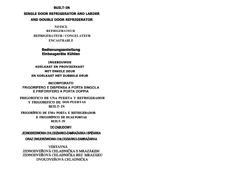 Page 1 of the manual User Manual Hoover HBO 2150 A