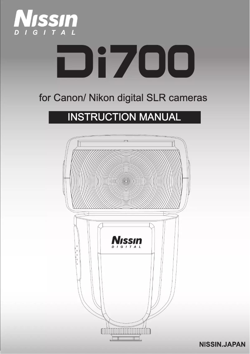 Page n°1 - Manuel utilisateur Nissin Di700 Canon