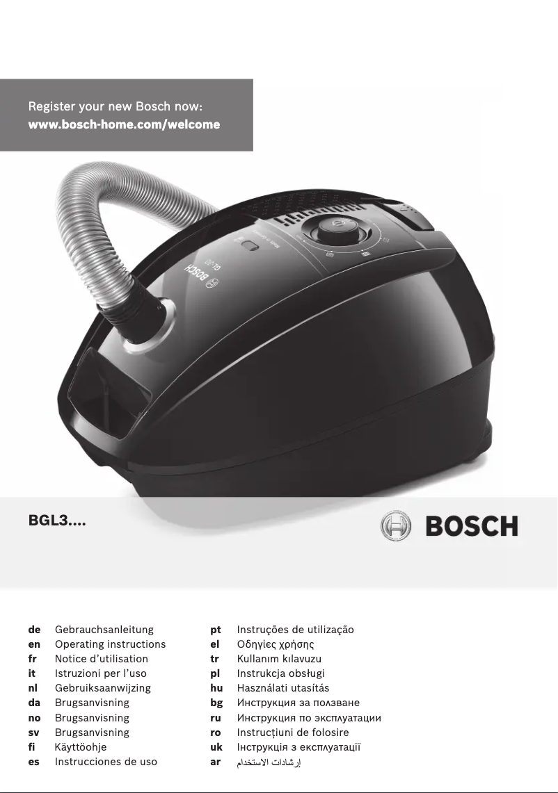 Página 1 del manual Manual de usuario Bosch BGL32235