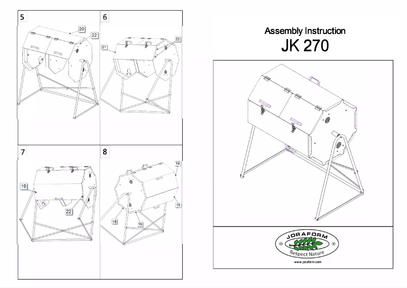 Image de la première page du manuel de l'appareil JK 270