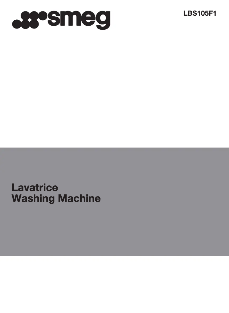 Page 1 de la notice Manuel utilisateur Smeg LBS105F1