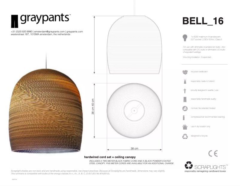 Page n°1 - Manuel utilisateur Graypants Bell 16