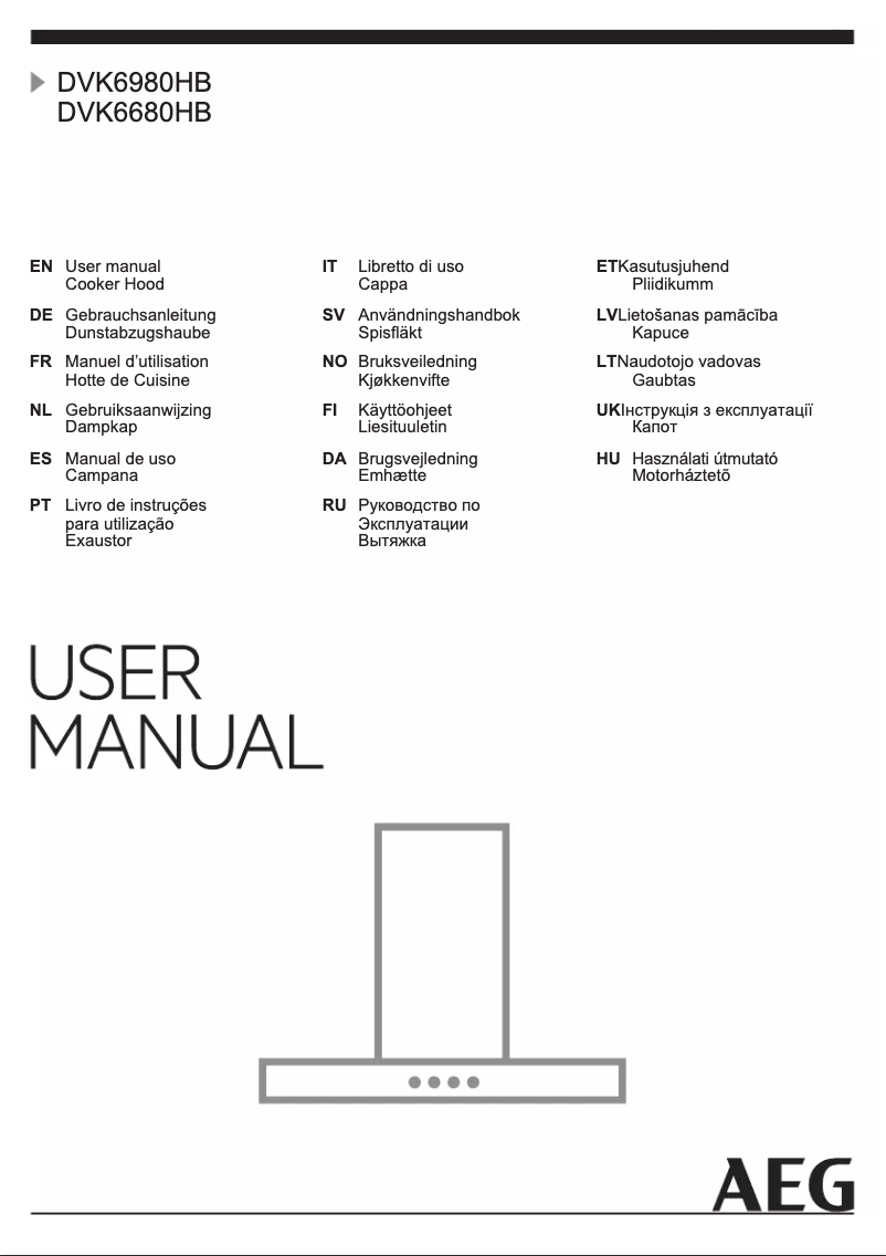Página 1 del manual Manual de usuario AEG DVK6680HB