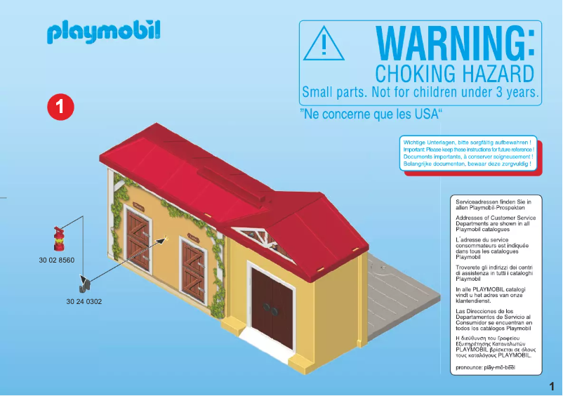 Página 1 del manual Manual de usuario Playmobil 5348