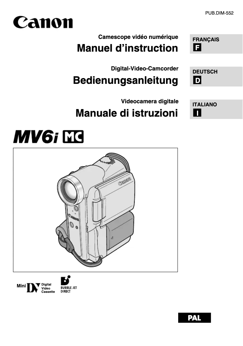 Imagen de la primera página del manual del dispositivo MV6i MC