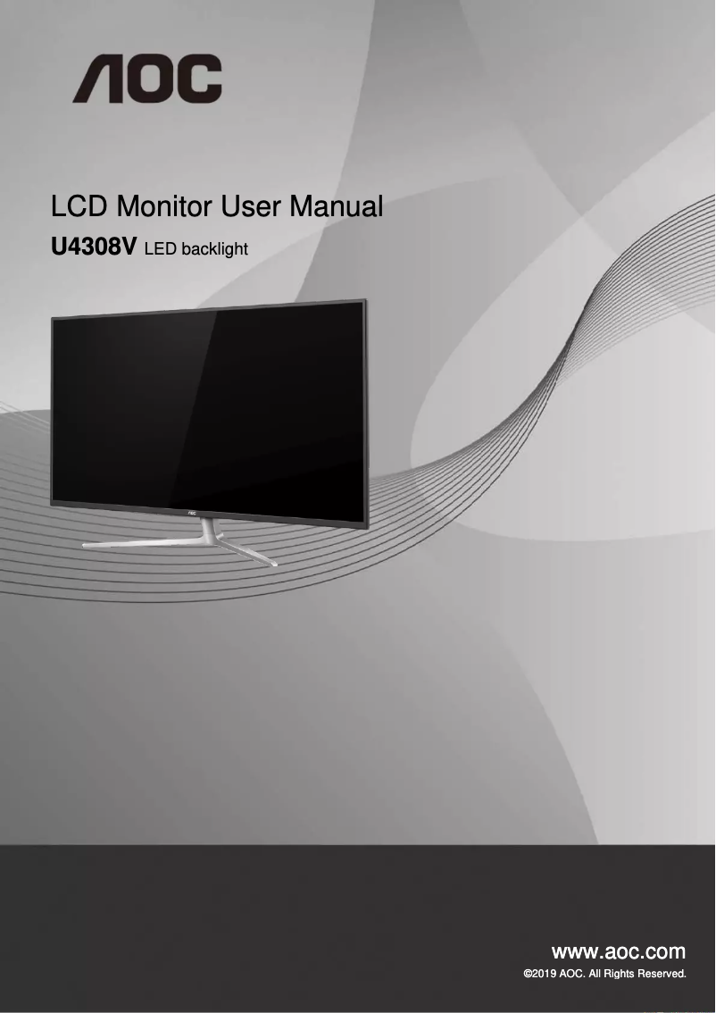 Image de la première page du manuel de l'appareil U4308V