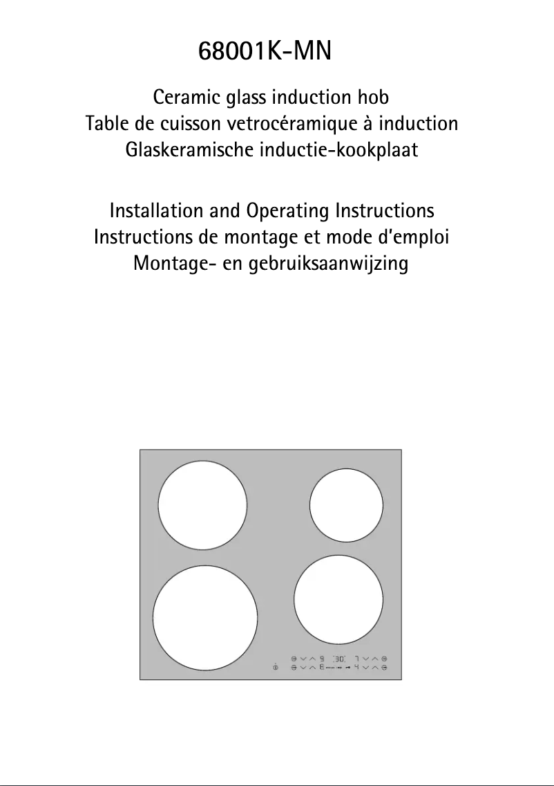 Página 1 del manual Manual de usuario AEG 68001K-MN