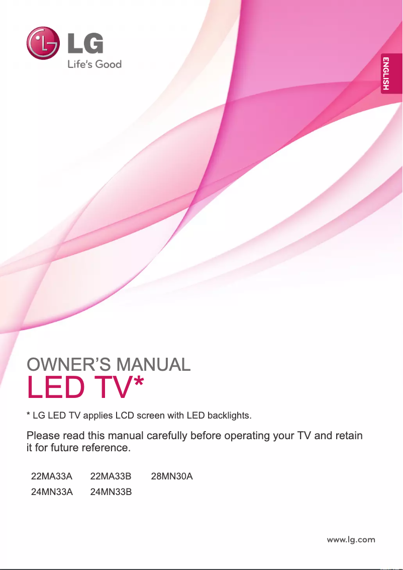 Image de la première page du manuel de l'appareil 24MN33B