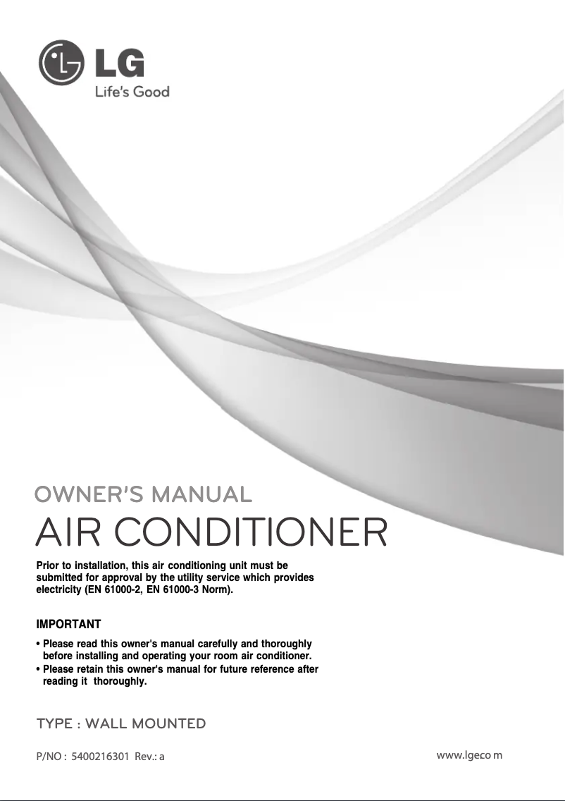 Page 1 de la notice Manuel utilisateur LG S18LHPT