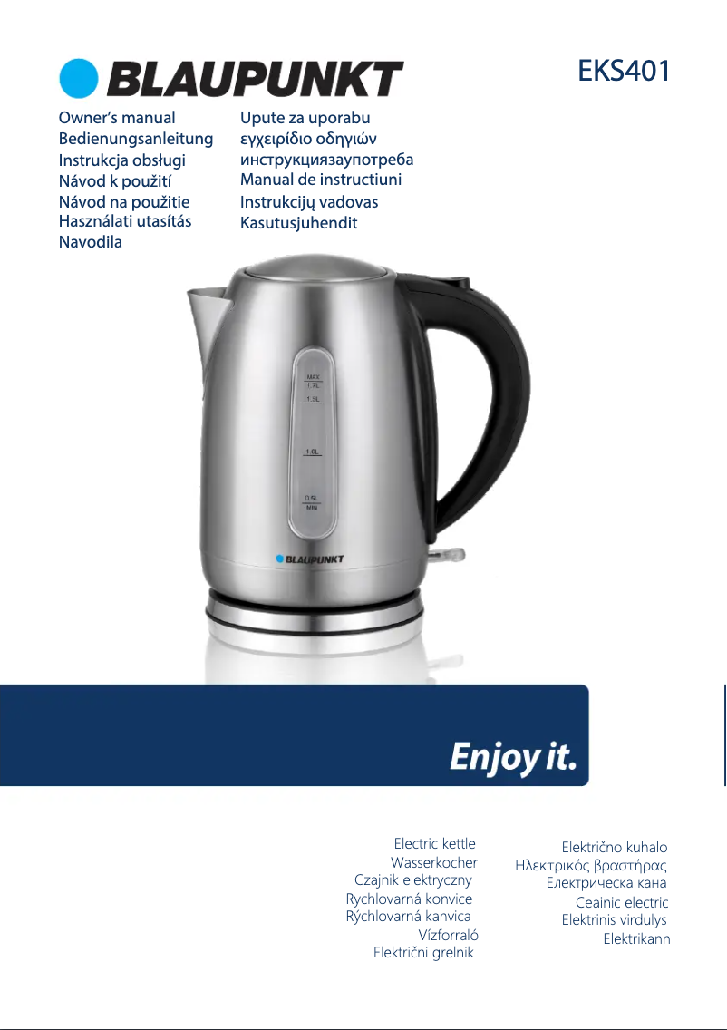 Page n°1 - Manuel utilisateur Blaupunkt EKS401