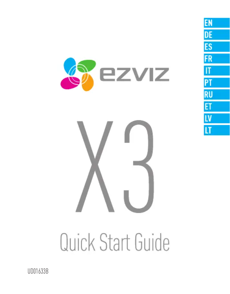 Página 1 del manual Manual de usuario EZVIZ X3