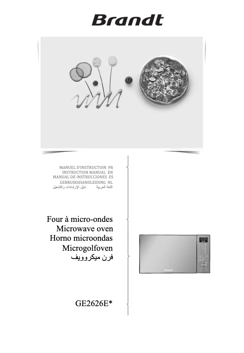 Page 1 de la notice Manuel utilisateur Brandt GE2626S
