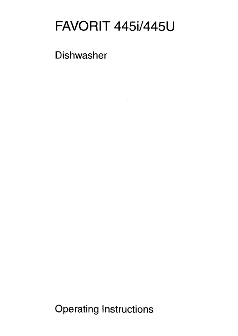 Página 1 del manual Manual de usuario AEG Favorit 445 U